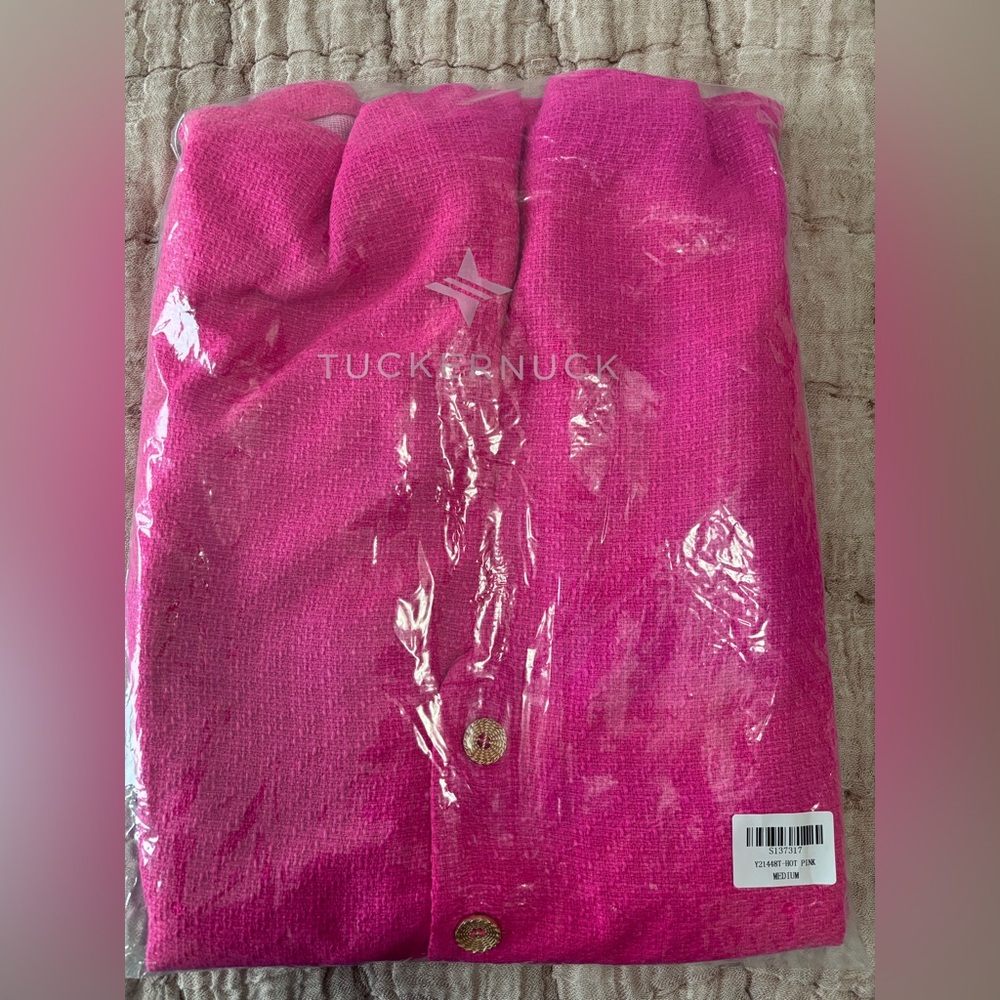 NWT Tuckernuck Hot Pink Myla Romper, Size M, brand new - Picture 6 of 7
